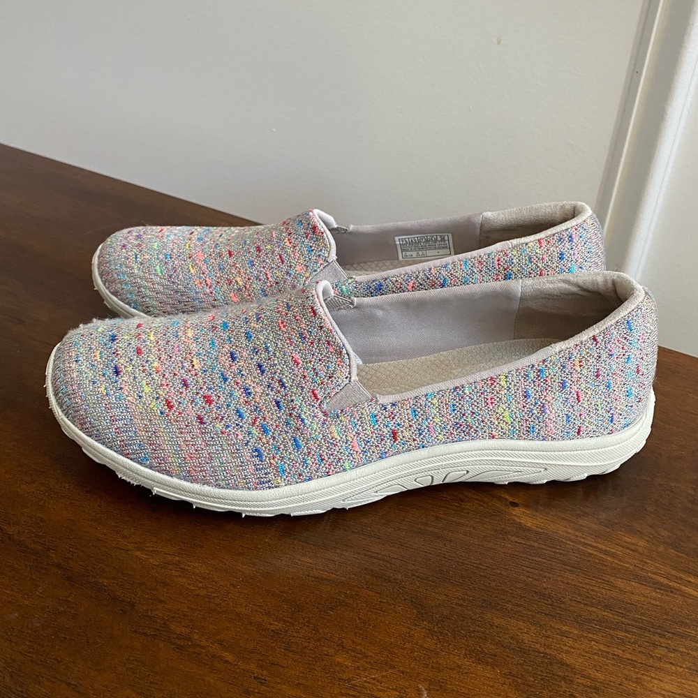 Skechers Relaxed Fit Reggae Fest Wicker Taupe Shoes 49291 Women’s Size 7.5